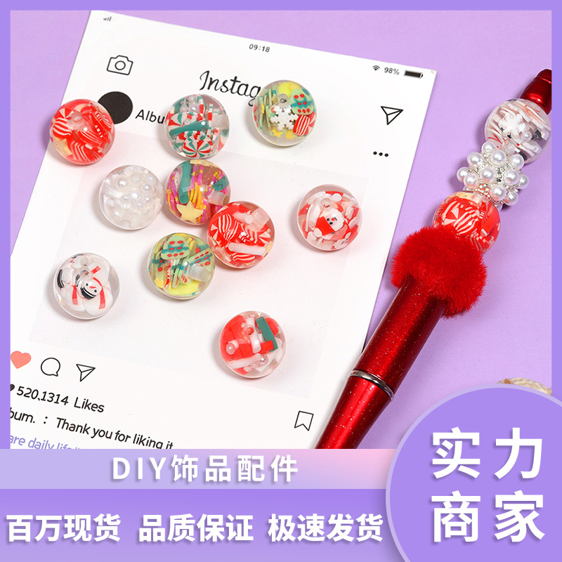 Wholesale Christmas snowflake acrylic beads