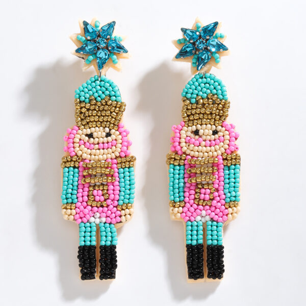 Wholesale handmade rice beads earrings Joker earrings