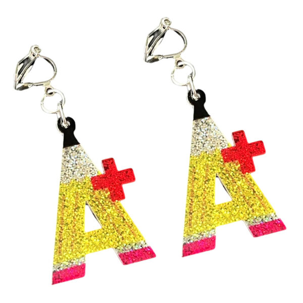 Wholesale Amazon Source Teachers Without Ear Holes Ear Clips Students Children Graduation Season Opening Text Happy Friday Earrings