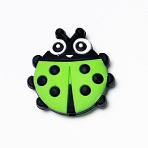 Ladybug [silicone beads] green