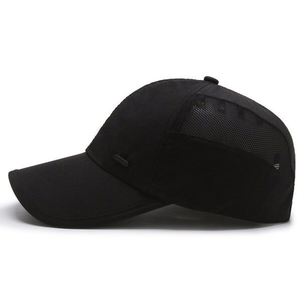 Wholesale Hat Summer Sunshade Casual Men's Baseball Cap Quick Dry Mesh Breathable Outdoor Sports Gauze Iron Label Cap