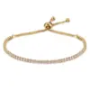 Wholesale Fashion Geometric Copper Inlay Zircon Bracelets 1 Piece