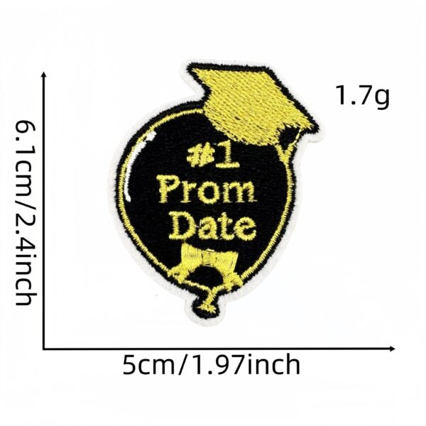 oly-769fa6039938da55a2f74c9138eeaef3 Wholesale Current Cartoon Black and Gold Graduation Season Embroidered Fabric Patches, Decorative Badges, Labels, Clothing Accessories, Ironing Hot Melt Adhesive