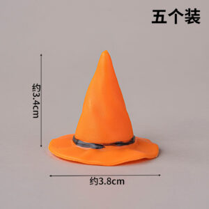 5 PVC orange hats