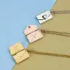 Wholesale Fashion Envelope Stainless Steel Pendant Necklace Stainless Steel Necklaces