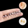 oly-76a9978c534cb26c1969709ffeed016a Wholesale 1 Piece Copper Zircon Ear Cartilage Rings & Studs Heart Shape Butterfly Waterproof Non Tarnish Surgical Steel