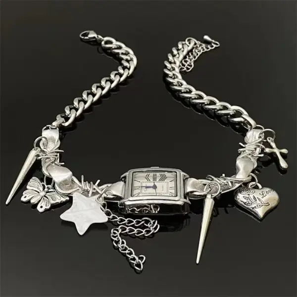 Wholesale Titanium Steel Sweet Cool Style Geometric Plating Necklace