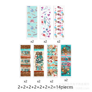 Medical health series transparent crystal label pen sticker waterproof sticker set (14 pieces/set)-12