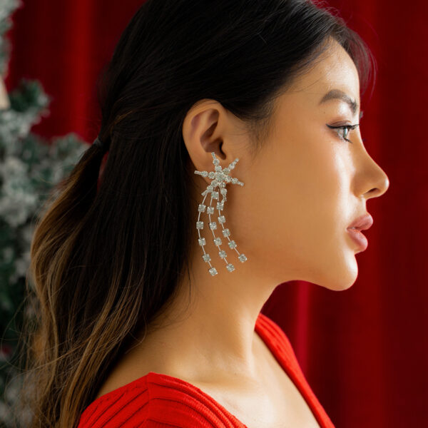 Wholesale Personalized business cool style heart-shaped burr earrings