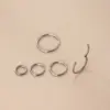 1 Piece Nose Rings & Studs Fashion Circle Pure Titanium Plating Nose Pin