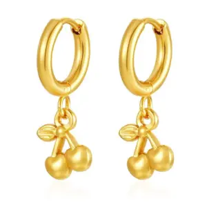 Golden Cherry Ear Clip MS-684