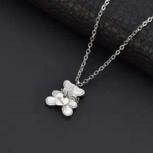 White Shell Steel Necklace