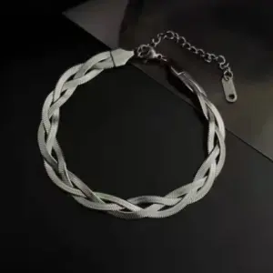 Silver Braided Bracelet