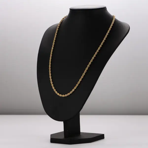 PVD Coated 18K Gold Plated Insect 304 Stainless Steel Hip-Hop Waterproof Non Tarnish 304 Stainless Steel Necklace