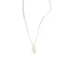 Simple Style Irregular Freshwater Pearl Brass Plating 14k Gold Plated Pendant Necklace