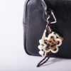 Wholesale Leopard print flower padded 3D keychain