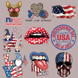 Wholesale Independence Day heat transfer printing