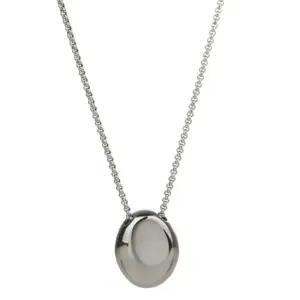 X093-Oval-Sweater Chain-Steel Color