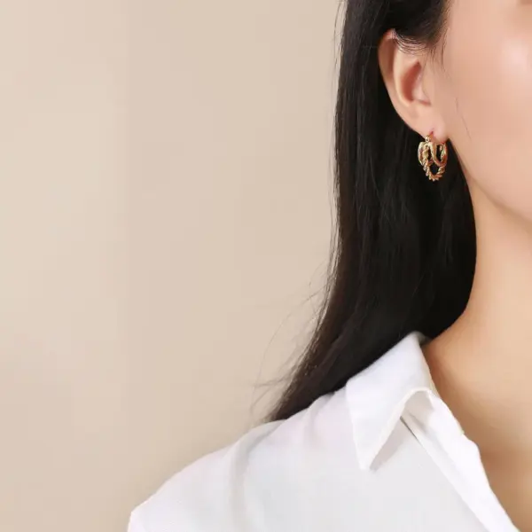 1 Pair Fashion Geometric Plating 304 Stainless Steel Stainless Steel Earrings