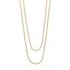 Wholesale Fashion Geometric Titanium Steel Plating Layered Necklaces 1 Piece