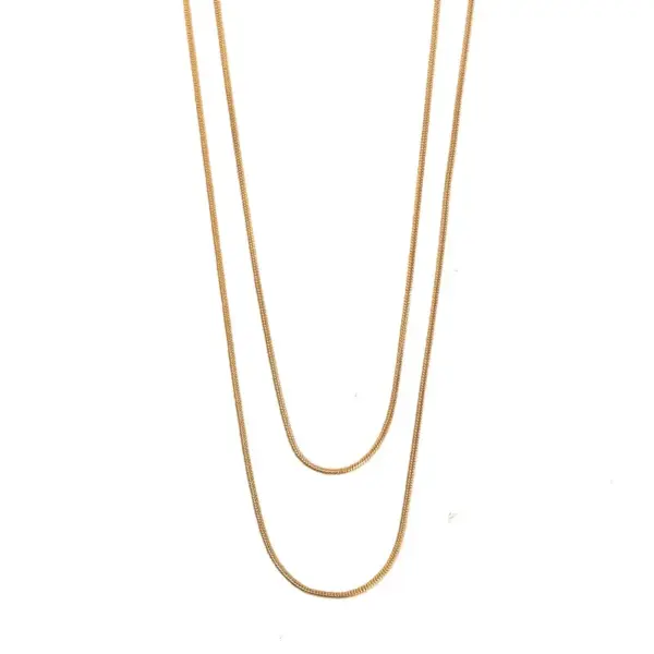 Wholesale Fashion Geometric Titanium Steel Plating Layered Necklaces 1 Piece
