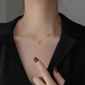 Wholesale Fashion Geometric Titanium Steel Plating Necklace 1 Piece