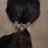 Wholesale Halloween Celebration Metallic Embossed Bat Hairpin Spring Clip Retro Funny Dark Style Matchinging Hair Accessories Horizontal Clip for Women