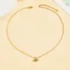 PVD Coated Real Gold Plated 18K Gold Eye 304 Stainless Steel Retro Waterproof Non Tarnish 304 Stainless Steel Bracelets Necklace