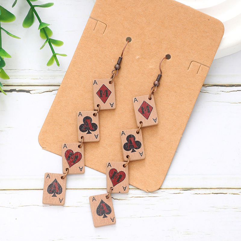 Wholesale New Multi-Layer ker Wooden Earrings MAMA Letters Srts Baseball Basketball Earrings Mother's Day Earrings