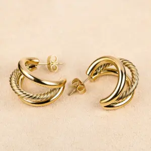 Gold / 0.8*11*19.5 * 26.6mm Single Wire Twist
