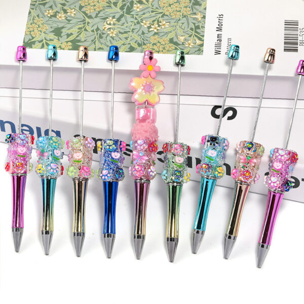 oly-7708fea8e1a084b231c8cf9215012e5a Wholesale Flower DIY Beaded Pen Fashion Bead Pen