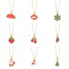 Wholesale Christmas Dopamine Colored Necklace