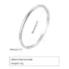 304 Stainless Steel Solid Color PVD Coated Real Gold Plated 18K Gold Simple Style Waterproof Non Tarnish Gold Sier Bangle