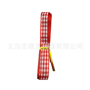 2m white and red ribbon