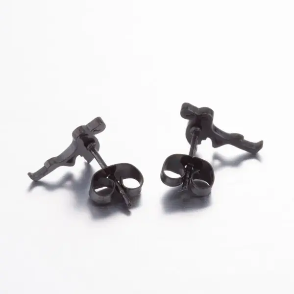 Wholesale Simple Style Geometric Plating 304 Stainless Steel No Inlaid 18K Gold Plated Earrings