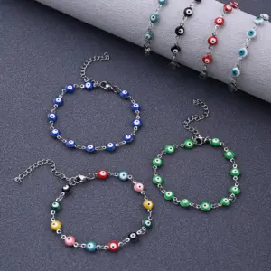 Wholesale Ethnic Style Classic Style Artistic Eye 304 Stainless Steel Bracelets In Bulk