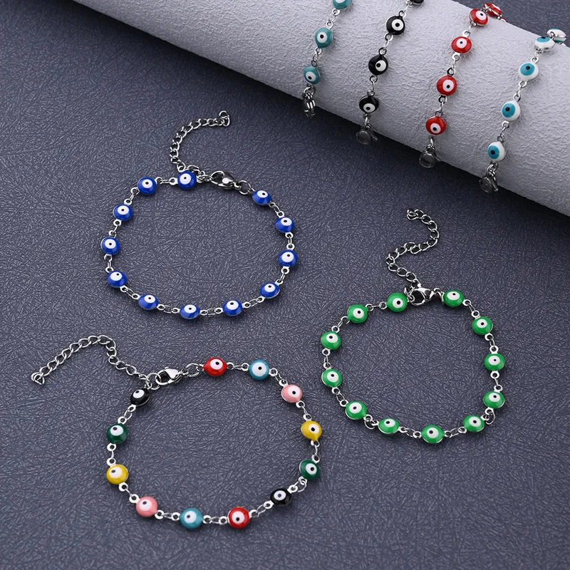 Wholesale Ethnic Style Classic Style Artistic Eye 304 Stainless Steel Bracelets In Bulk