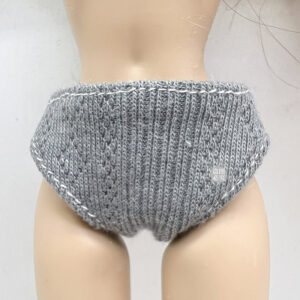Gray floral underwear / 11.5 inch underwear or socks