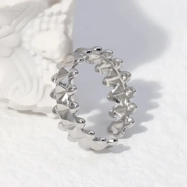 Wholesale Jewelry Fashion Geometric 304 Stainless Steel 18K Gold Plated Plating Stainless Steel Rings