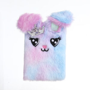 Tie-dyed purple bunny