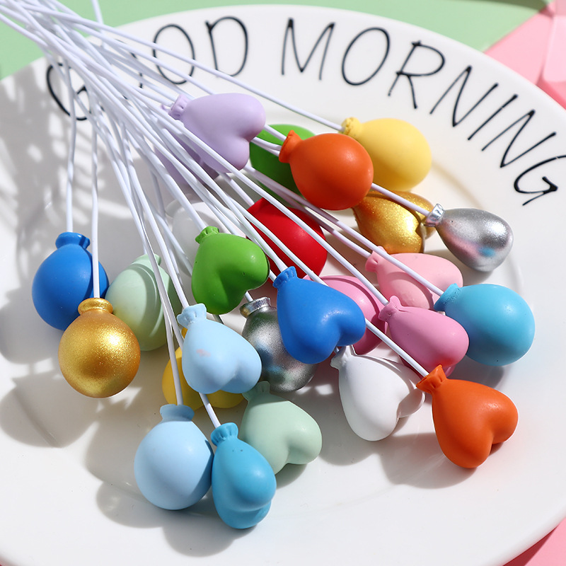 Wholesale Colorful Stereo Balloon Insert Cream Glue Mobile Phone Case DIY Material Package Handmade Small Jewelry Resin Aessories