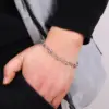Wholesale Casual Simple Style U Shape 304 Stainless Steel 18K Gold Plated Bracelets In Bulk