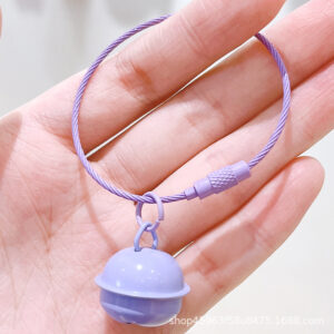 Purple wire ring + 22 bells