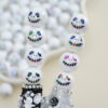 Wholesale White Doll Halloween Acrylic Beads