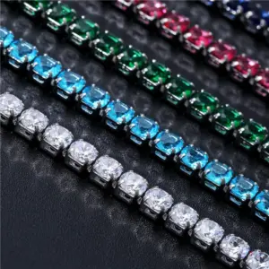 Wholesale Original Design Geometric Copper Bracelets Inlaid Zircon Copper Bracelets 1 Piece