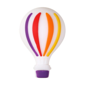 3d purple hot air balloon