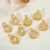 Wholesale 1 Pair Casual Elegant Simple Style Geometric 304 Stainless Steel 18K Gold Plated Ear Studs