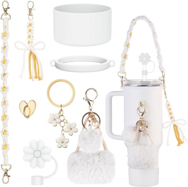 oly-779ebc1eb04208b1a1b1bdff29152c88 Wholesale Stanley Cup Accessories Water Cup Braided Portable Rope Thermos Cup Chain Love Hook Hair Ball Key Pendant