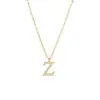 Wholesale Ion Plating (IP) 16K Gold Platinum Real Gold Plated Letter 304 Stainless Steel Simple Style Waterproof Non Tarnish 304 Stainless Steel Pendant Necklace
