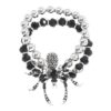 oly-77b18ee8b651f303b9d0c0ff6989b24c Wholesale Gothic Style Dark Punk Exaerated Diamond Necklace Bracelet Ring Necklace suit